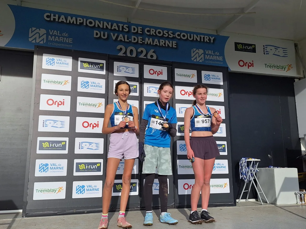 Sur le podium des championnats du Val-de-Marne