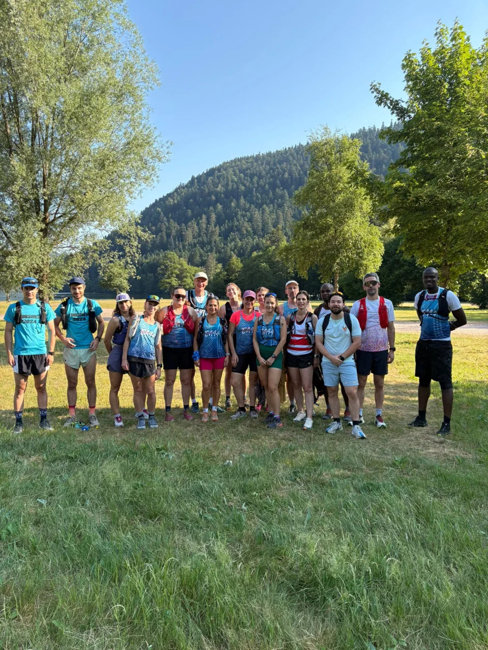 En sortie trail, au pied de la montagne